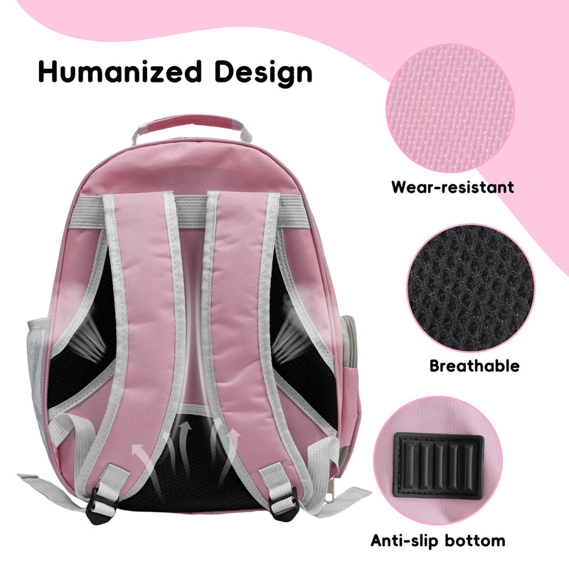 Cat Backpack, Airline Approved Bubble Carrying Bag for Small Medium Dogs Cats, Space Capsule Pet Carrier Dog Hiking Backpack Travel Carrier (Pink) Pink - PawsPlanet Australia