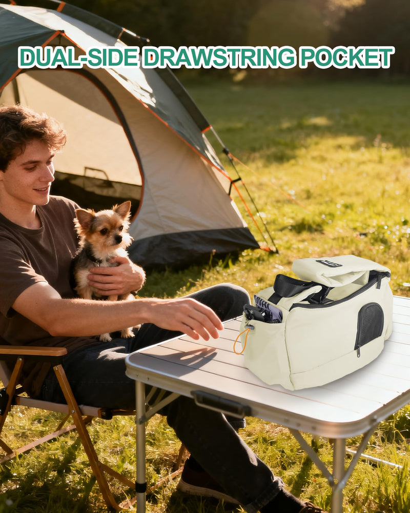 Dog Carrier Sling for Small Dogs & Cats Hand-Free Puppy Sling Purses with Storage Bag and Adjustable Shoulder Strap, Pet Sling Carrier Up to 8.8 Lbs (Yellow) Yellow - PawsPlanet Australia