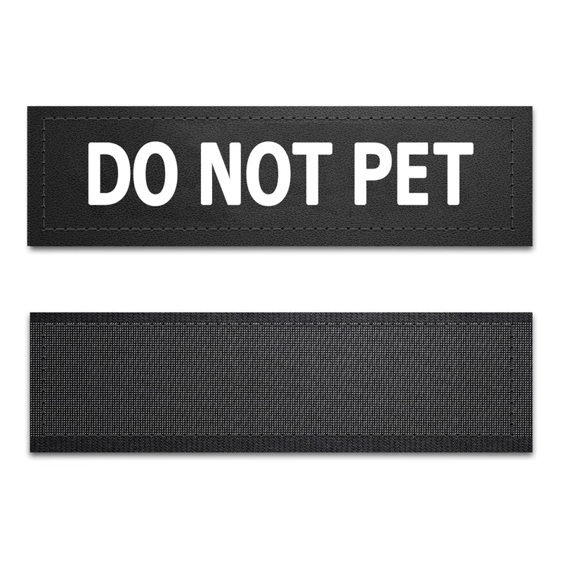 Dog Vest Patches for Dog Harness, Removable Patches - Service Dog, Emotional Support, in Training, Therapy Dog, DO NOT PET(2 pcs) M - 4.3x1.2inch - PawsPlanet Australia
