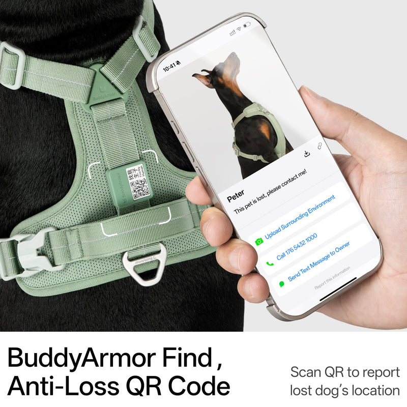 All-Weather No Pull Dog Harness Reflective Vest Harness QR Code Anti-Lost Adjustable Quick-Release Buckle Soft Padded Breathable Harness for Small Medium Dogs (Light-Burgundy, S) Light-Burgundy - PawsPlanet Australia