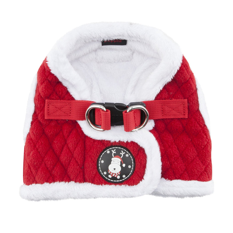 Puppia Christmas Harness - Soft vest harness for Christmas -Harness for small and medium dogs - Red S Puppia Blitzen Harness B