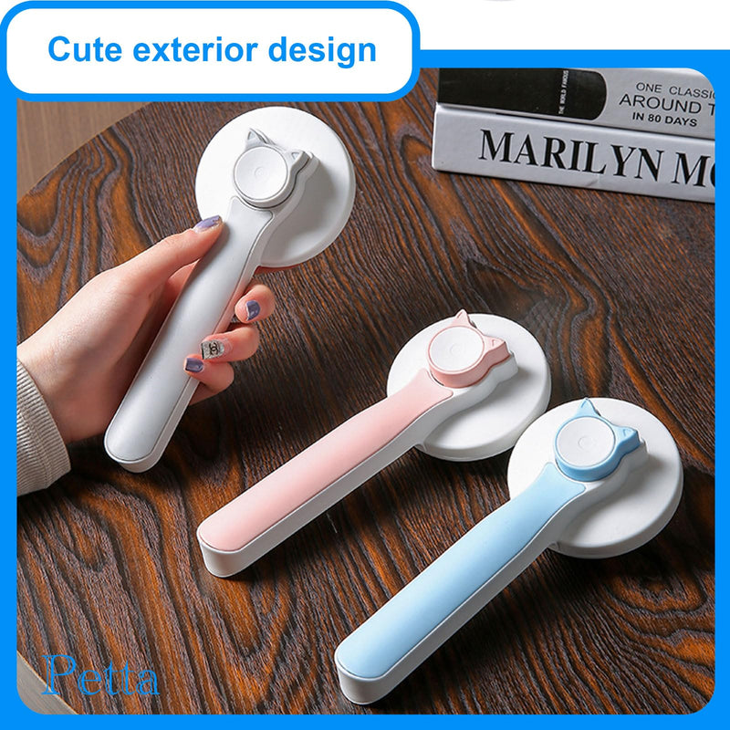 Cat Grooming Brush, Pet Brush with Release Button for Dogs Cats, Removes Loose Fur from Cats, Kittens, and Rabbits, for Pet Massage (Pink) PC201-2 Pink - PawsPlanet Australia