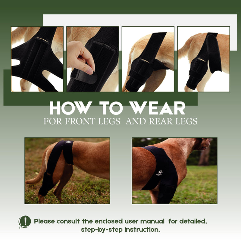 Adjustable Dog Knee Brace for Torn ACL and Luxating Patella - Support for Back Leg, Hip Dysplasia, and Post-Surgery Recovery. Optimal Comfort and Stability for Your Beloved Pet Small