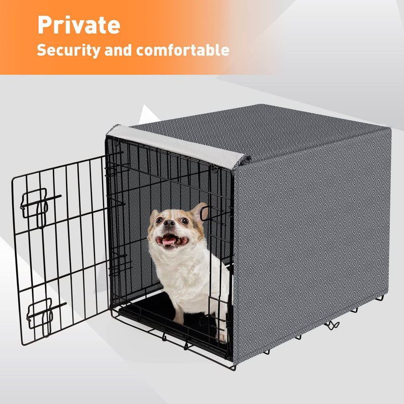 Dog Crate Cover for Wire Cages 30 Inch Indoor Breathable Polyester Pet Kennel Cover Machine Wash & Dry (Cover Only) 30 Inch (30"x18"x21") - PawsPlanet Australia