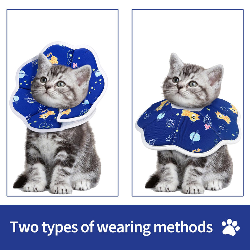 Soft Cat Cones to Stop Licking, 1 PcsCat Donut Collar, Soft Cat Collars, Adjustable Kitten CollarCat Recovery Collars & Cones, Cats Neck Cone After Surgery for Small Animal Cats Kittens Puppies