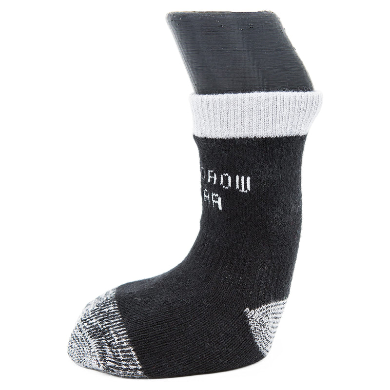 Woodrow Wear, Power Paws Reinforced Foot Dog Socks, Black Grey XXL - PawsPlanet Australia