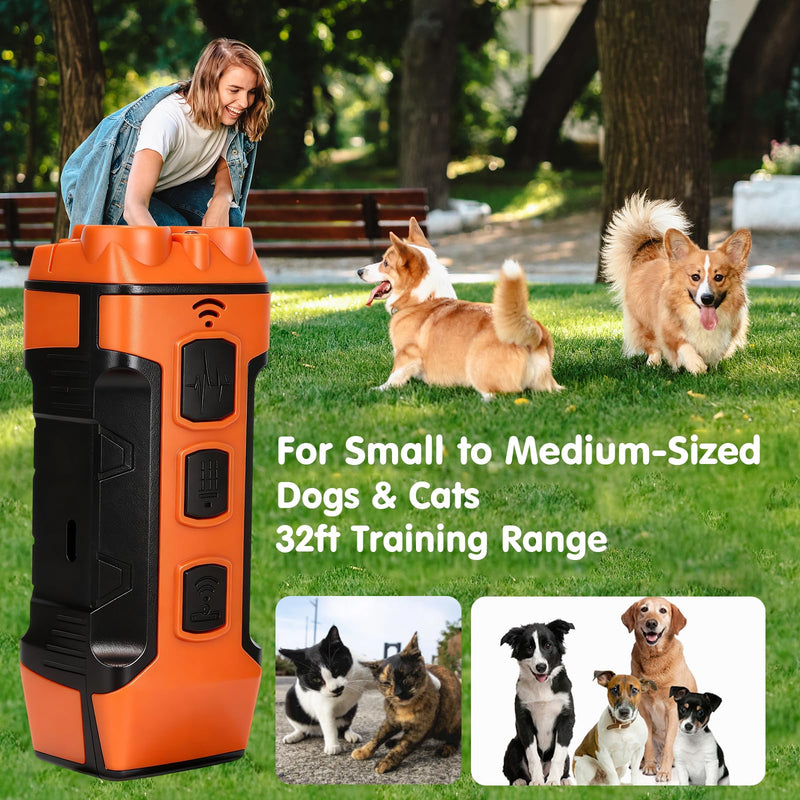 Ultrasonic Dog Bark Deterrent Device, Portable Anti-Barking Tool to Stop Neighbor's Dog Bad Behavior, Indoor & Outdoor Use