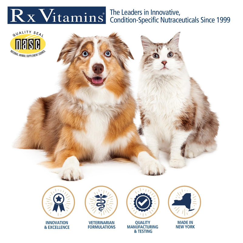 Rx Vitamins Phos-Bind - Kidney Support Supplement Powder - Phosphate Binder for Cats & Dogs for Kidney Health - Supports Normal Kidney Cleanse and Essential Kidney Care - 200g - PawsPlanet Australia