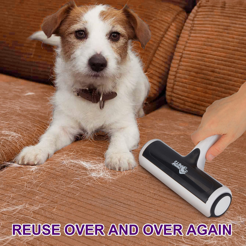 Ownpets Pet Hair Remover, Reusable Cat and Dog Hair Remover Roller, with Self-Cleaning Base, Dog Hair Removal Tool, Ideal for Couches, Furniture, Beds, Car Seats, Carpets Hair Remover Set