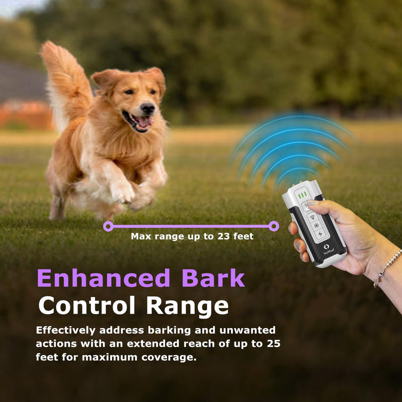 Upgraded 2025 Dog Bark Deterrent Device – Ultrasonic Anti Barking Device for Dogs with 4 Training Modes, 23FT Range, Safe & Humane Bark Control for Indoor & Outdoor Use. - PawsPlanet Australia