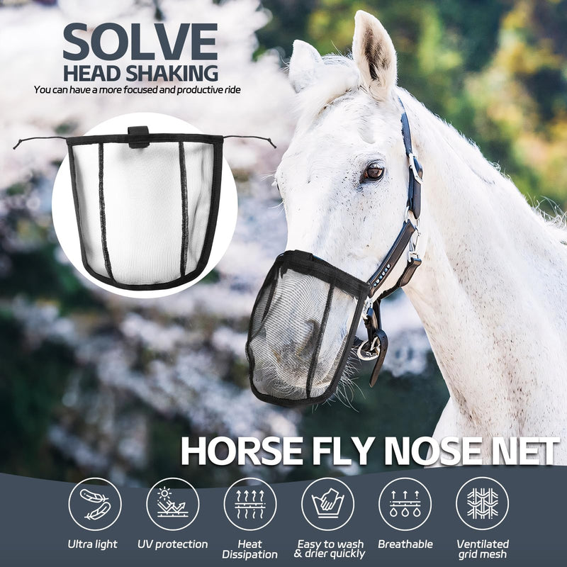 Horse Nose Net Mask Fly Cover Protect (Horse)