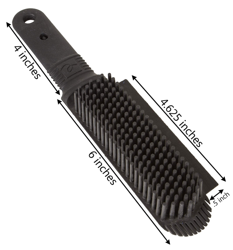 FURemover Plus, Rubber Pet Hair Remover Brush, Black with Gentle Bristles for Grooming Dogs and Cats, Pack of 2, Black Mini FURemover Plus 2 Pack