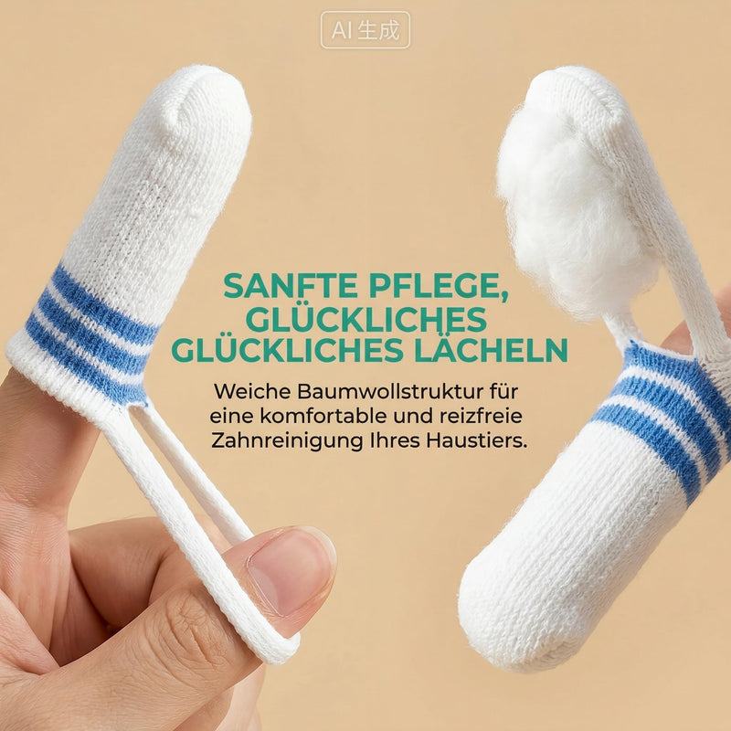 Finger toothbrushes for dogs and cats, 4-pack | Antibacterial, soft finger brushes, dental cleaning for fresh breath