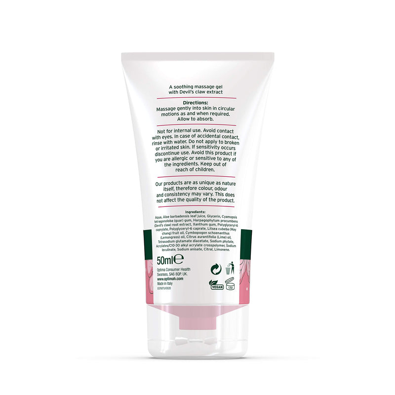 Aloe Pura Devil's Claw Gel with Organic Aloe Vera, Natural, Vegan, Cruelty Free, Paraben & SLS Free, Soothing, 50ml - PawsPlanet Australia