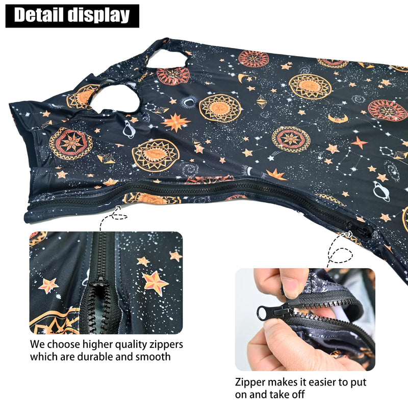 Horse Slicker Hood with Zipper of 2 Set: Snug Fit, No-Ears Design, and Extra Large Eye Holes for Face, Shoulders, Mane, Chest, and Withers - Perfect for Show-L（Orange+Flower） Orange+flower L-2Pack - PawsPlanet Australia