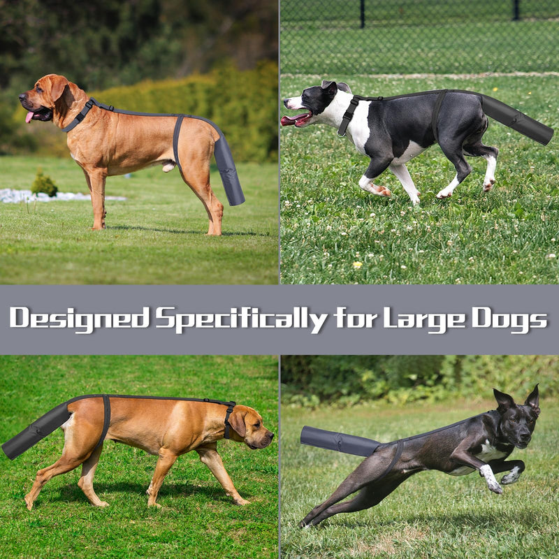 2 Pieces Dog Tail Protector Cover for Wounds, Dogs Tails Heal Sleeve, Dog Wound Care for Medium and Large Dogs to Assist in Recovery from Injury, Tail Size（L 14.9-16.5", Diameter 4.7-5.3"） Tail L 14.9-16.5", Diameter 4.7-5.3" - PawsPlanet Australia