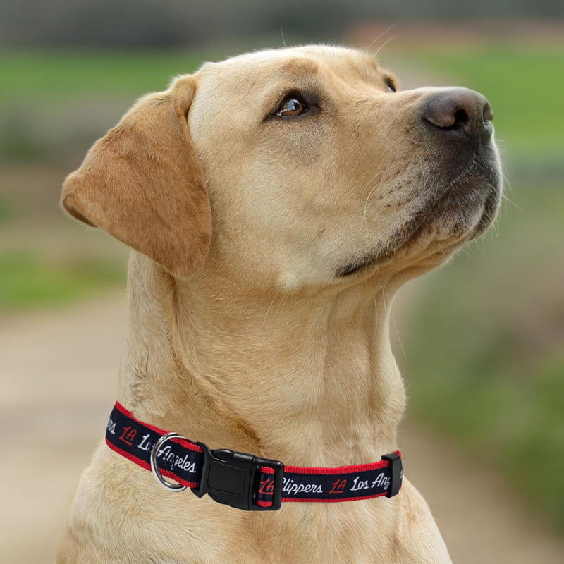 New & Improved Pets First NBA PET Collar Los Angeles Clippers Dog Collar, Size Large Basketball Team Collar for Dogs & Cats. A Shiny & Colorful Dog & Cat Collar Licensed by The NBA
