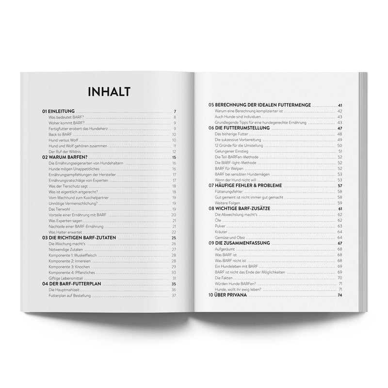 BARF Manual Including Feed Plan & Quantity Calculation - Information & Instructions for Barfing, with Barf Tips, Explanations & Example Food Plan