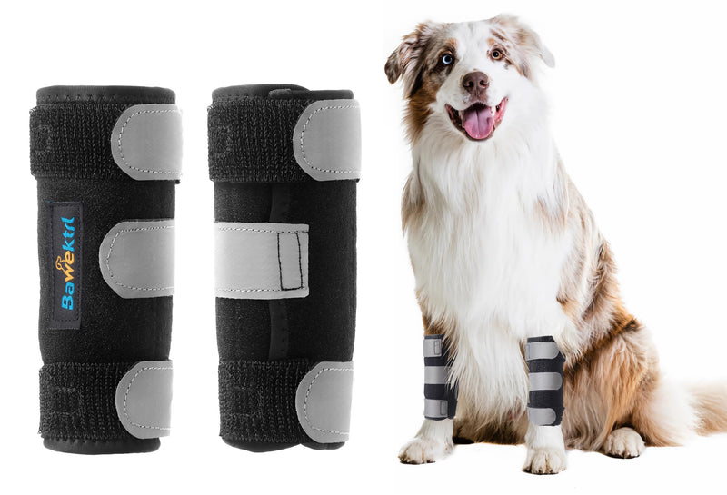 Dog Wrist Brace for Front Leg ,Carpal Brace for Dogs Prevents Injuries Sprains Helps with Loss of Stability Caused by Arthritis, Keep Joint Warm, Reduces Pain Inflammation（Pair） L/XL