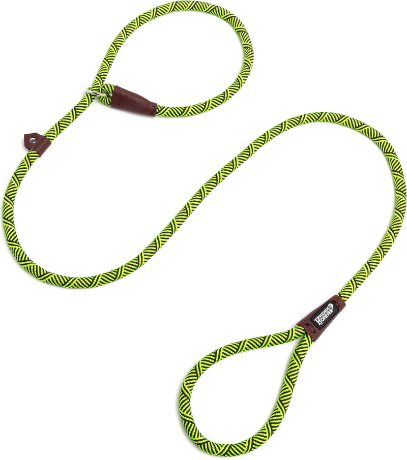 Friends Forever Extremely Durable Dog Rope Leash, Premium Quality Training Slip Lead, Reflective, Thick Heavy Duty, Sturdy, No Pull, Comfortable For The Strong Large Medium Small Pets 6 feet, Green 2. Green - PawsPlanet Australia
