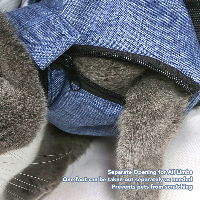 Fockety Cat Nail Clipping Cleaning Grooming Restraint Bag, No Scratching Biting for Bathing, Pet Bag for Cat Dental Care, Administering Eye Drops, Ear Cleaner, Clipping Nails Trimming - PawsPlanet Australia