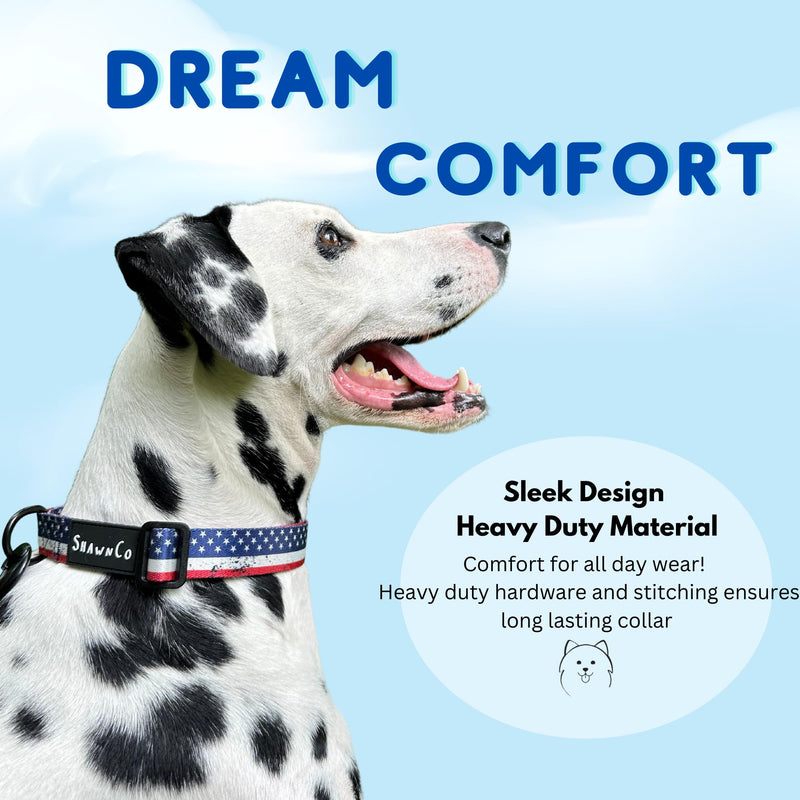 ShawnCo Dream Walk Dog Collar- Premium, Adjustable and Comfortable Pet Collar for Small, Medium, Large and Extra Large Dogs (L, ICY Lilac) L - PawsPlanet Australia
