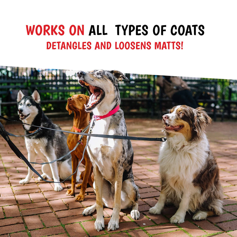 Warren London 10-in-1 Dog Spray & Rake Brush Combo | Detangles, Softens & Reduces Shedding | 16oz After Bath Spray + Dematting Rake | $40 Value – Now $29.99 16oz w/ Rake Brush - PawsPlanet Australia