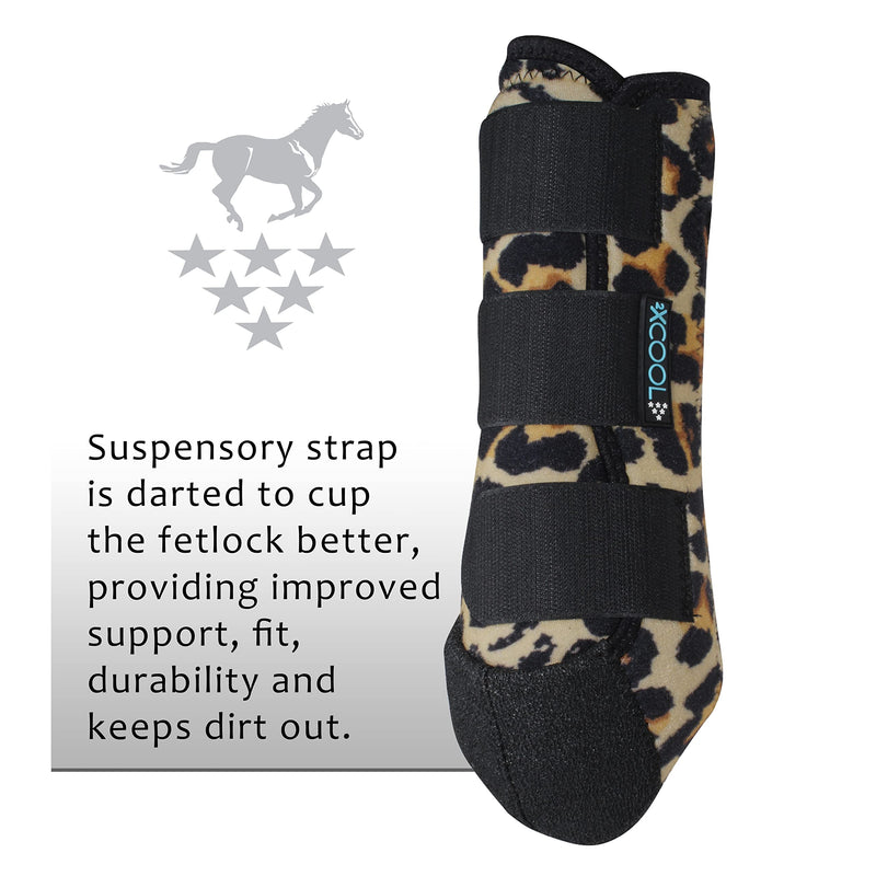 Professional`S Choice Limited Edition 2XCool Splint Boots 2 Pack Cheetah Large - PawsPlanet Australia