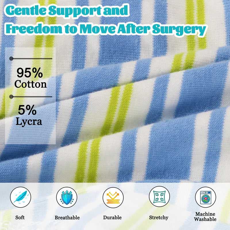 FEimaX Dog Surgery Recovery Suit, Puppy Surgical Bodysuit After Surgery for Female Male Dogs Recovery Suits Cone E-Collar Alternative Dog Onesie Pet Shirt for Small Medium Dogs Cats (L, Blue) L