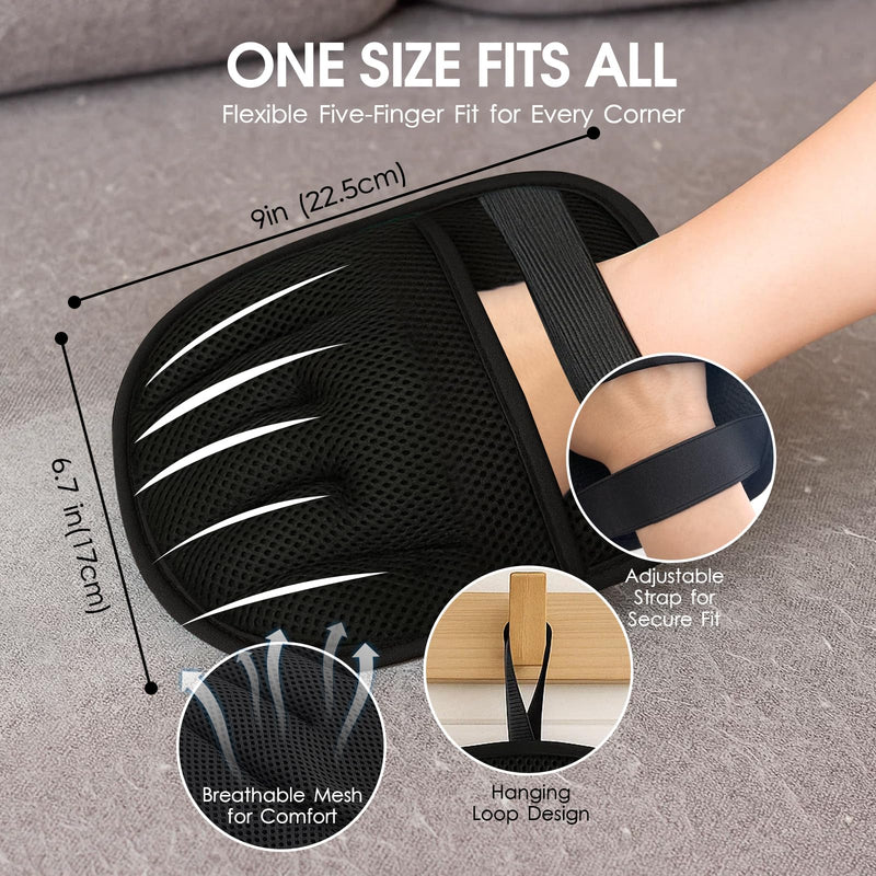 Pet Hair Remover For Dogs Cats：New Upgraded Reusable Five-Finger - Static Pets Hair Removal Tool For Couch Furniture Bedding Car Clothes - Essential Supplies For Pet Owner For Home & Travel (1 Pack) - PawsPlanet Australia