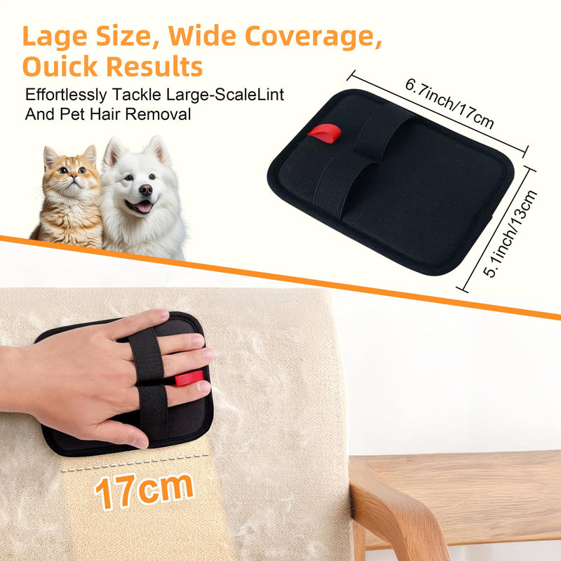 Pet Hair Removal Gloves, 4 Pack Reusable Washable Electrostatic Grooming Mitts for Cats & Dogs, Pet Fur & Lint Remover for Furniture, Carpet & Car Seat - PawsPlanet Australia