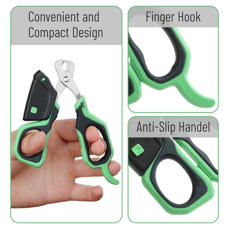 Mr. Pen- Cat Nail Clipper with Adjustable LED Light, Green Cat Nail Trimmer, Cat Claw Clippers, Cat Clippers for Nails, Pet Nail Clippers, Kitten Nail Clipper, Small Dog Nail Clipper Cat Claw Trimmer - PawsPlanet Australia