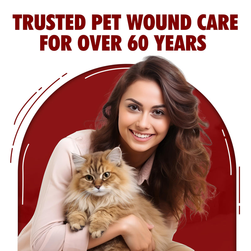 Underwood Pet Wound Care Spray – Versatile & Economical Wound Care Solution for All Animals - Prevents Infections, Gentle & Easy to Use - Antiseptic Spray Suitable for Cuts, Scrapes & Open Wounds