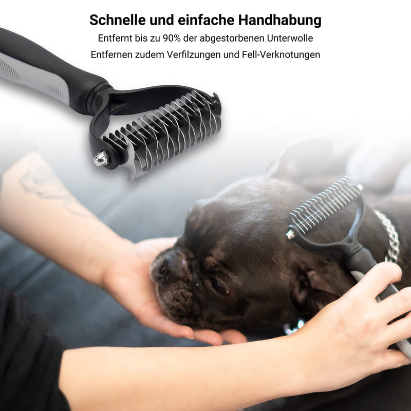 Set of 3 with various dog brushes/cat brushes in action set, long hair short hair undercoat brushes, pet hair remover, dog accessories or cat accessories in a set dog brush cat brush 3er Set Hundebürsten / Katzenbürsten - PawsPlanet Australia