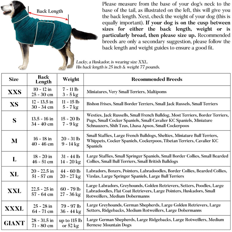 Luxurious Dog Bathrobe - Double Layer Dog Robe - Dog Drying Coat Dries Your Dog in Minutes, Super Absorbent Dog Bath Towel & Ultra Soft Dog Bath Robe in 1 Dog Towel Robe (M, Dusty Pink) M - PawsPlanet Australia