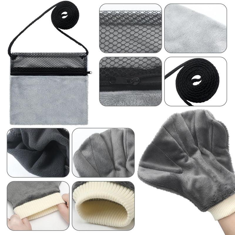 4 Pcs Sugar Glider Bonding Mitt with Sugar Glider Bonding Pouch Animal Handling Gloves Bite Proof Calming Sleeping Glove Breathable Small Animal Outgoing Sleeping Bag Hedgehog Accessories - PawsPlanet Australia