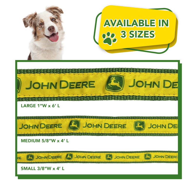 John Deere Pet Leash. Licensed Dog Leash, Small Leash for Dogs & Cats. A Shiny & Colorful Dog & Cat Leash Licensed by John Deere for All The Farmers, Contractors & Fans of John Deere Tools - PawsPlanet Australia