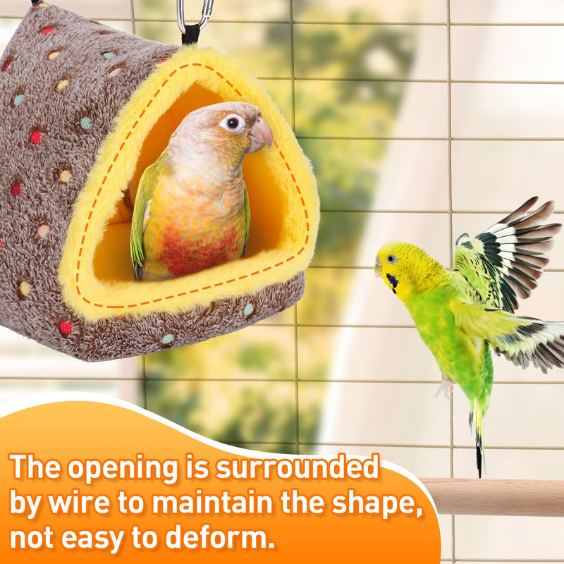 Medium Winter Warm Bird Nest for Cage - Comfortable Bird Bed with Support Board, Hanging Hammock Shed Hideaway Hut Gift for Macaws African Grey Amazon Parrots Medium - PawsPlanet Australia
