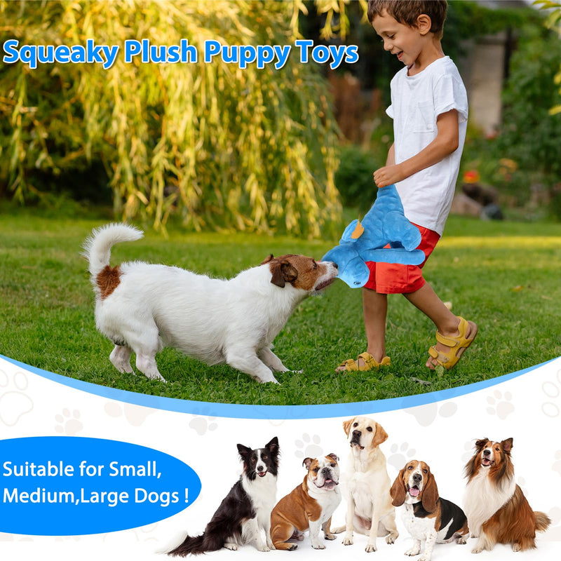 Dog Toys for Aggressive Chewers, Interactive Plush Dog Toy with Squeaker and Crinkle Paper, Suitable for Reducing Boredom and Anxiety, Cute Pet Toy for Small, Medium and Large Dogs - PawsPlanet Australia