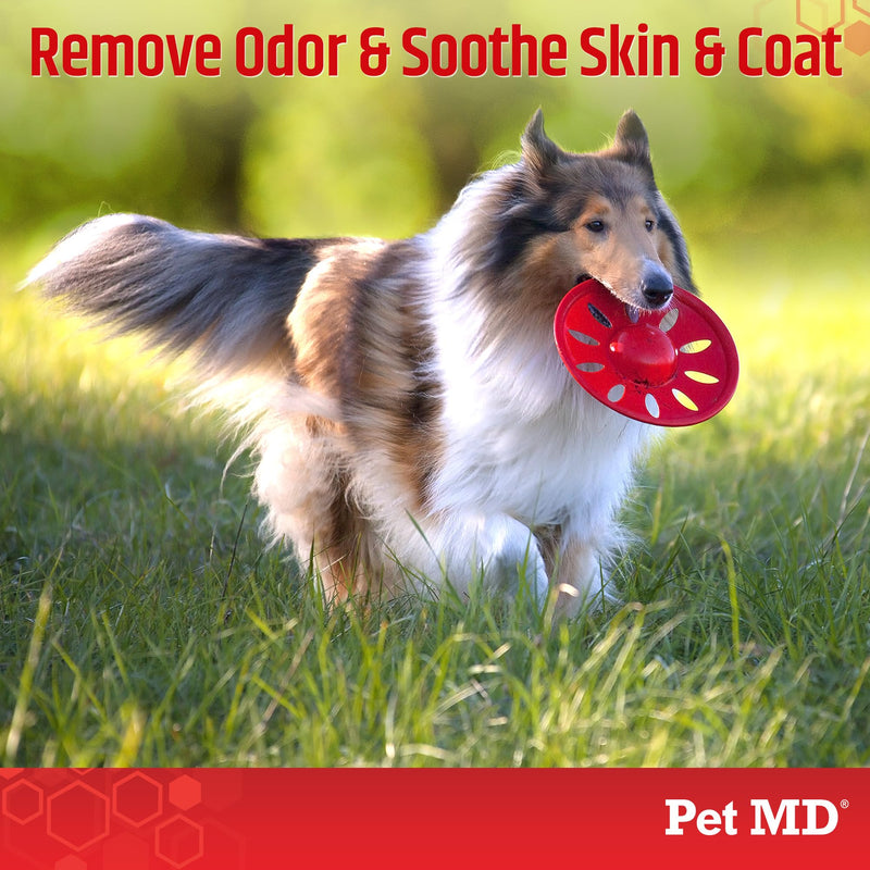 Pet MD Topical Shampoo for Dogs, Cats and Horses - Soap and Paraben Free - 16oz - PawsPlanet Australia