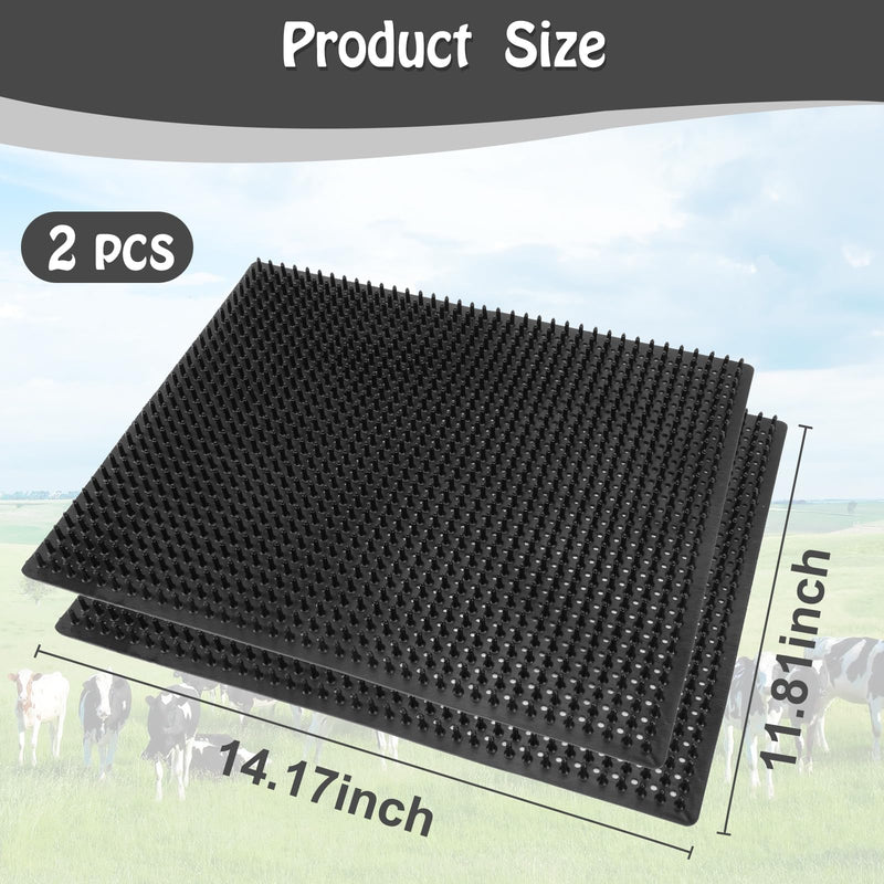 Middle Livestock Scratching Brush Horse Scratching Post Pad, Horse Cow Scratching Post for Grooming, 21.65" x19.68" Horse Scratcher Brush for Cattle Horse Cow Dogs Pigs M - PawsPlanet Australia