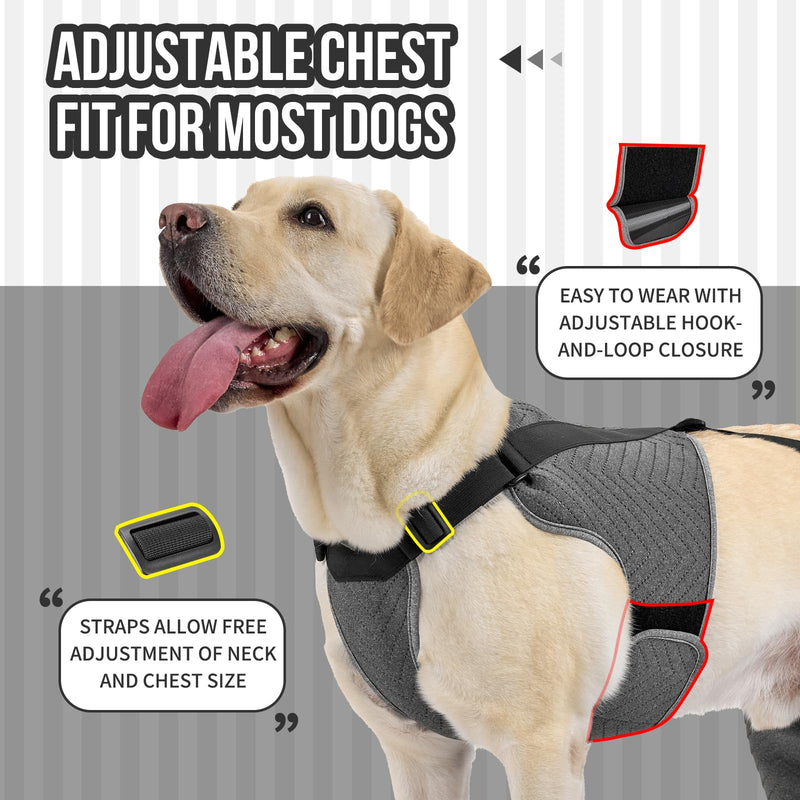 Arblina Hind Leg Sleeves for Post-operation Recovery, Upgraded Anti-Slip Dog Surgery Recovery Suit, Adjustable Dog Full Body Surgery Suit for Medium & Large Dogs, M