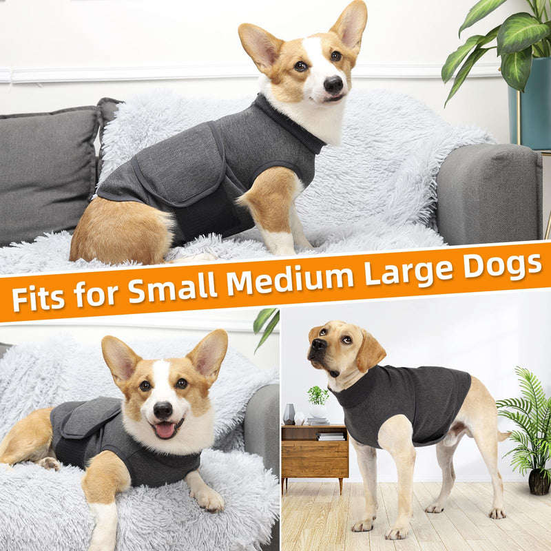 Dog Anxiety Vest, Skin-Friendly Thunder Jacket for Dogs, Dog Calming Shirt for Thunder, Fireworks, Vet Visits and Separation - Keep Pet Calm Without Medicine & Training, Anti Anxiety for Dogs Large - PawsPlanet Australia