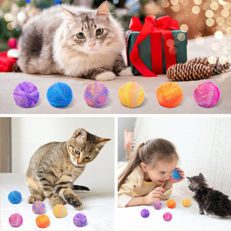Retro Shaw Catnip Toys, Catnip Balls with Bell, Cat Toys with Silvervine and Catnip, Catnip Toys for Cats, Cat Toys for Indoor Cats, Cat Chew Toy, Cat Nip Toys for Cats Kittens Kitty, 6 Pack - PawsPlanet Australia