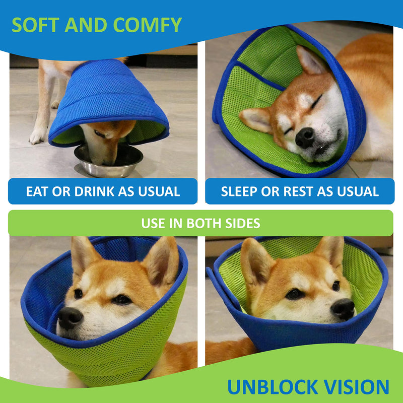 Extra Soft Dog Cone Collar for Dogs After Surgery Adjustable Dog Cones for Large Medium Small Dogs Lightweight Dog Recovery Collar Breathable Elizabethan Collar Stop Licking(Small) - PawsPlanet Australia