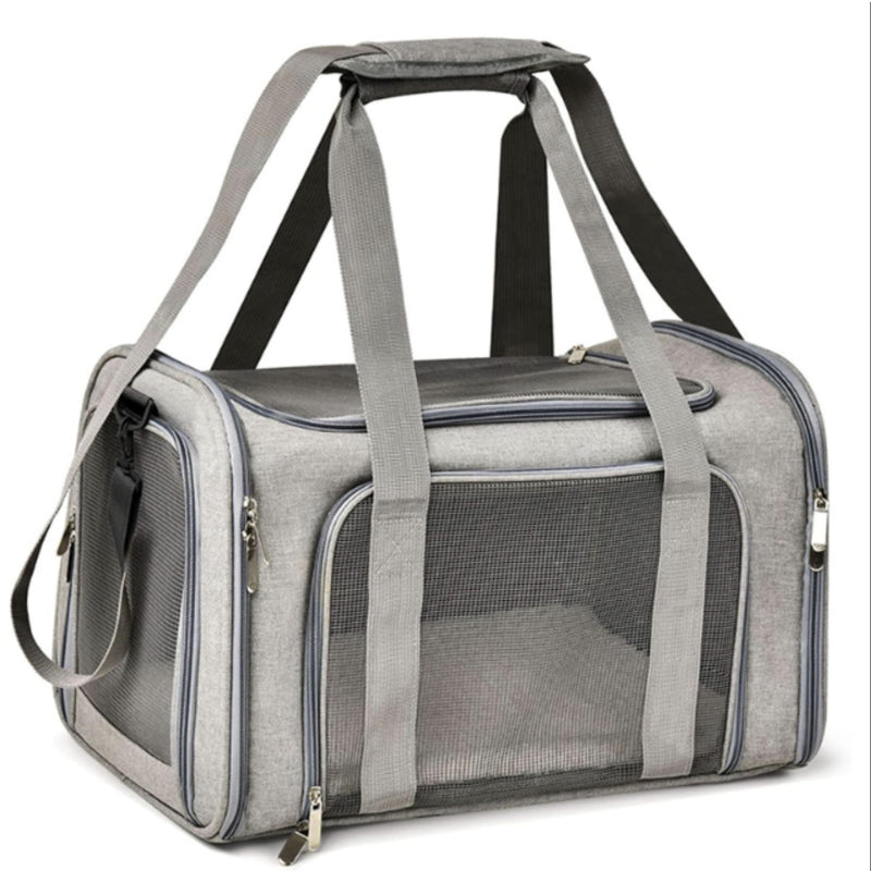 Movelo, Pet Carrier with Two Entrances – Top & Side Opening Soft-Sided Travel Carrier for Cats & Small Dogs up to 25?lbs – Airline Approved, Mesh Ventilation, Removable Pad & Shoulder Strap - PawsPlanet Australia