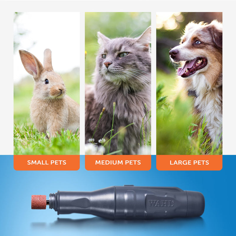 Wahl Battery Nail Grinder, Claw File for Pets, Battery Powered, Pet Nail Trimmer, Dog Claw File, Animal Grooming Tools, Smoothing Pet Nails, Paw Grooming