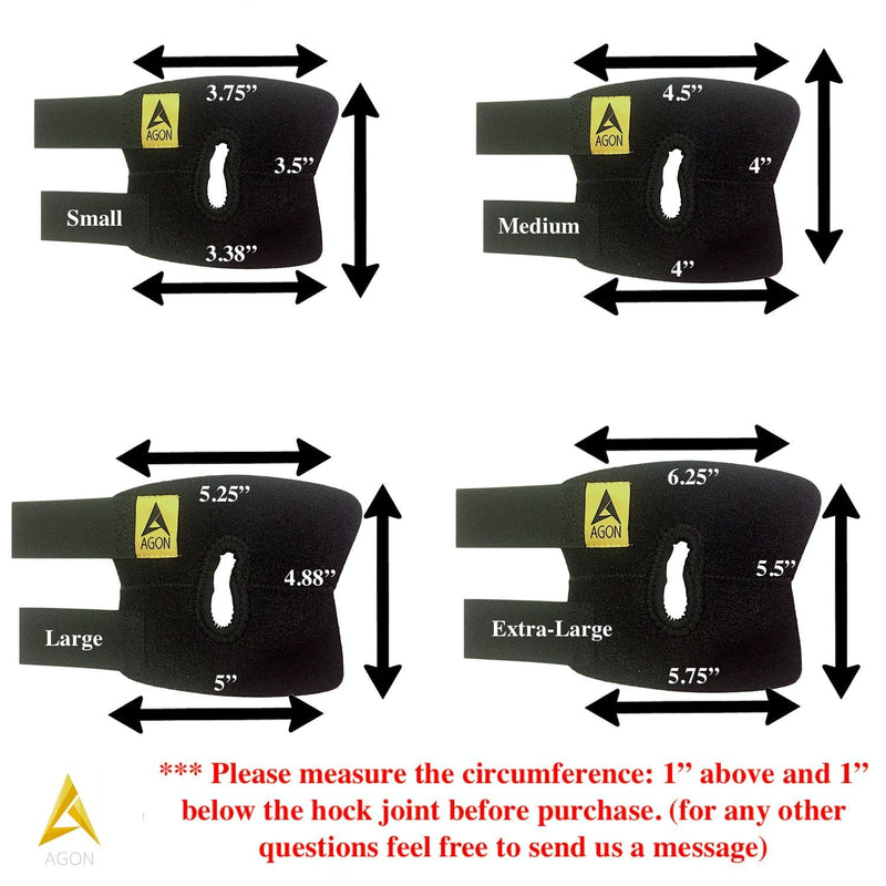 Agon® Dog Leg Braces For Back Leg wrap hock compression protects wounds and helps heal hind legs rear ankle joint, preventing injuries, sprains providing stability for dogs, canines arthritis (Medium) Medium (Pack of 1) - PawsPlanet Australia