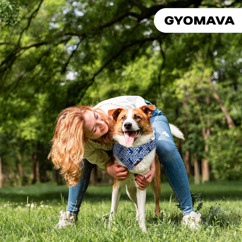 GYOMAVA® Summer Dog Bandana – Reversible Puppy Bandana for Boy & Girl – Stylized Triangle Scarf – Soft, Washable, Lightweight – for Small, Medium, Large & XL Dogs, Outdoor Pet Accessory Small-Medium - PawsPlanet Australia