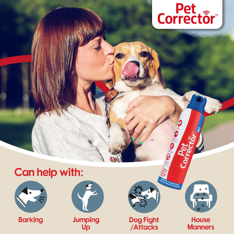 Pet Corrector Dog Trainer Twin Pack - Stops Barking, Jumping Up, Place Avoidance, Food Stealing, Dog Fights & Attacks. Help stop unwanted dog behaviour. Easy to use, safe, humane, and effective (30ml) - PawsPlanet Australia